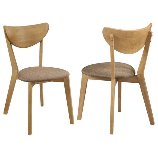 Elowen - Wood Dining Side Chair (Set of 2) - Light Walnut Chair Sets by Coaster Fine Furniture - Walls Furniture & Mattress
