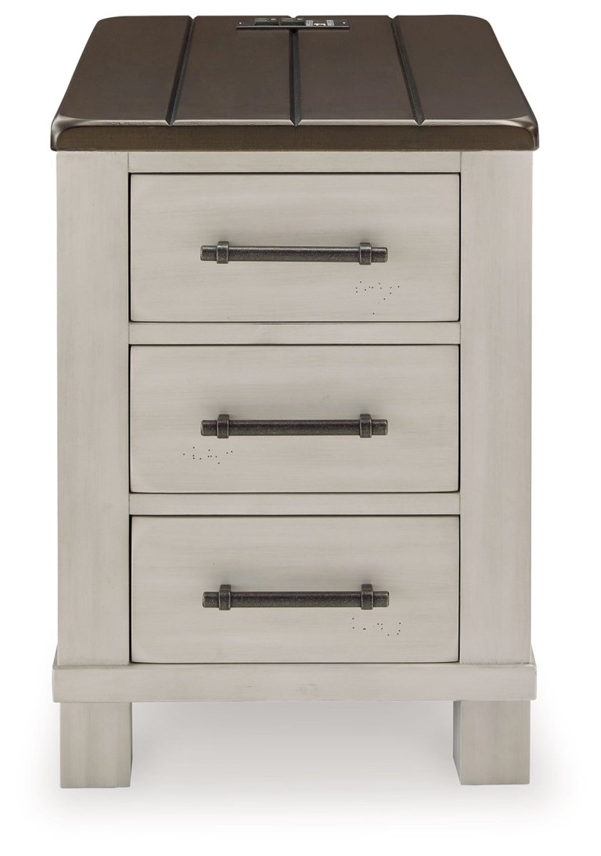 Darborn - Chair Side End Table - Gray / Brown End Tables by Signature Design by Ashley® - Walls Furniture & Mattress