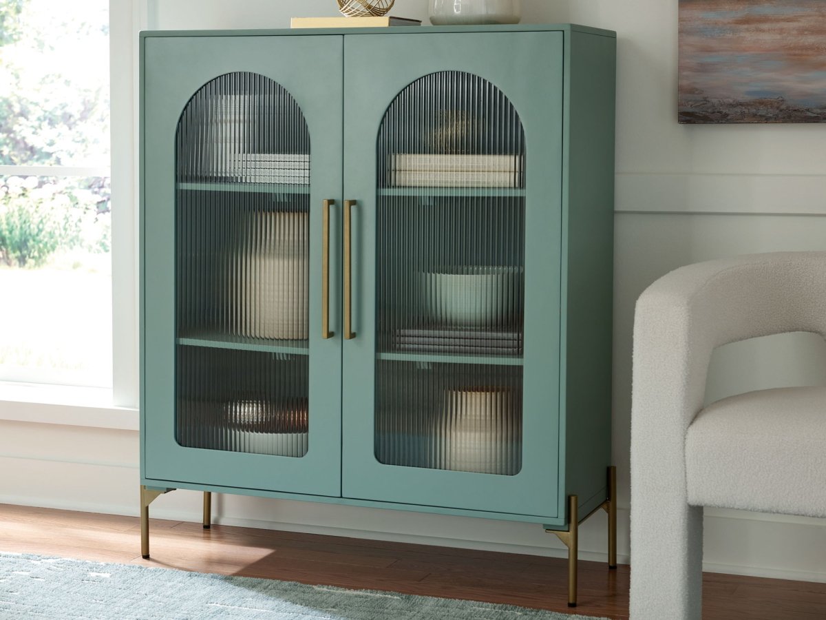 Adwen - Accent Cabinet - Light Green Accent Cabinets by Signature Design by Ashley® - Walls Furniture & Mattress