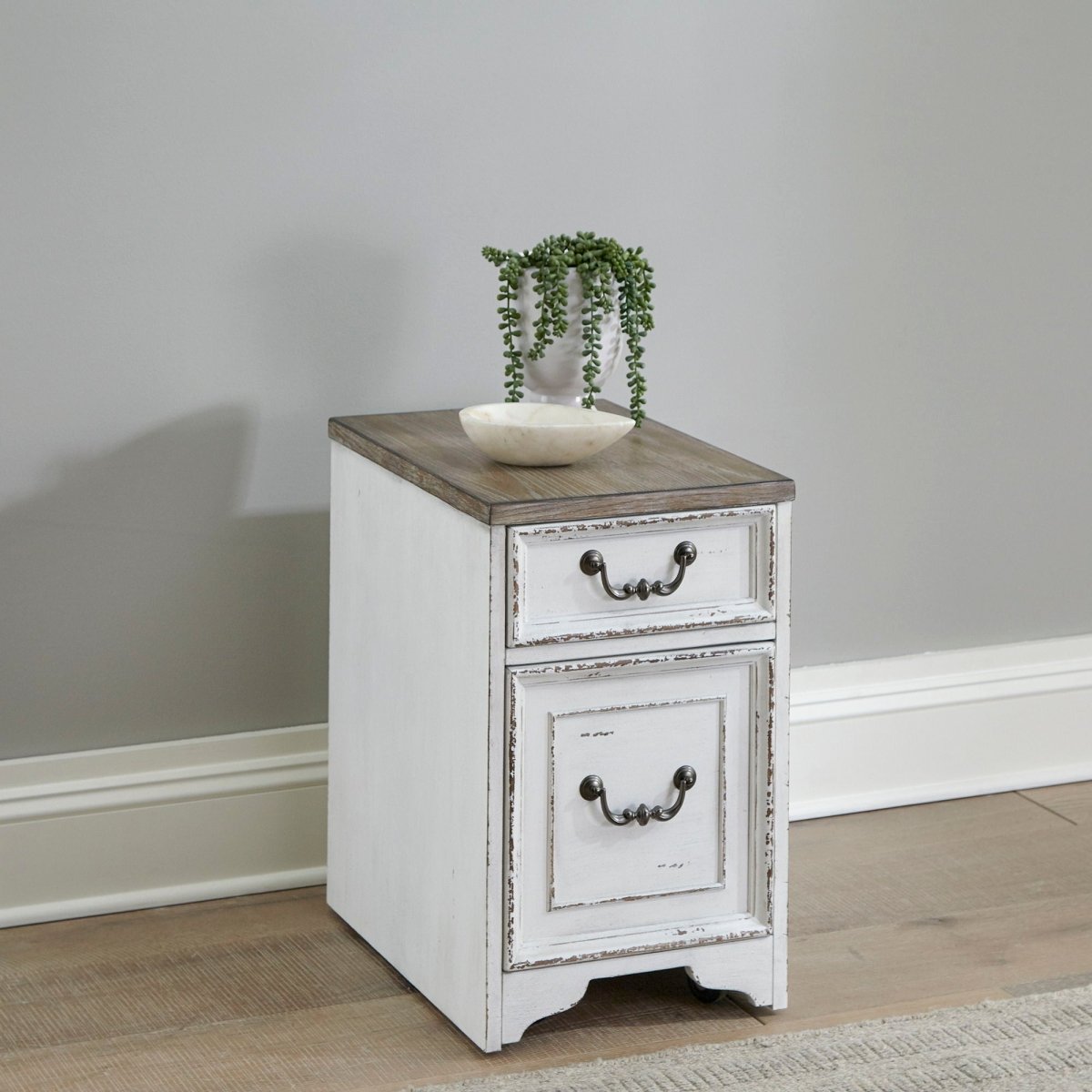 Magnolia Manor - Mobile File - White Filing Cabinets by Liberty Furniture - Walls Furniture & Mattress