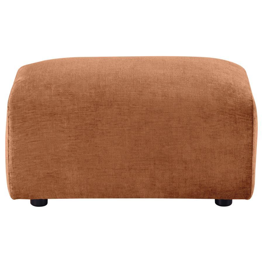 Burnett - Chenille Upholstered Ottoman Upholstered Ottomans by Coaster Fine Furniture - Walls Furniture & Mattress