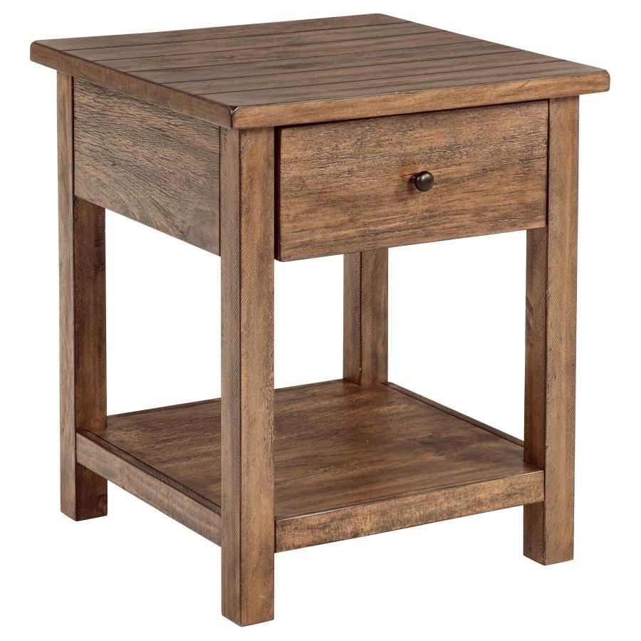 Payne - 1 Drawers Wood End Table with Shelf End Tables by Coaster Fine Furniture - Walls Furniture & Mattress