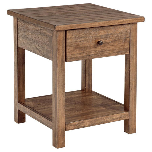 Payne - 1 Drawers Wood End Table with Shelf End Tables by Coaster Fine Furniture - Walls Furniture & Mattress