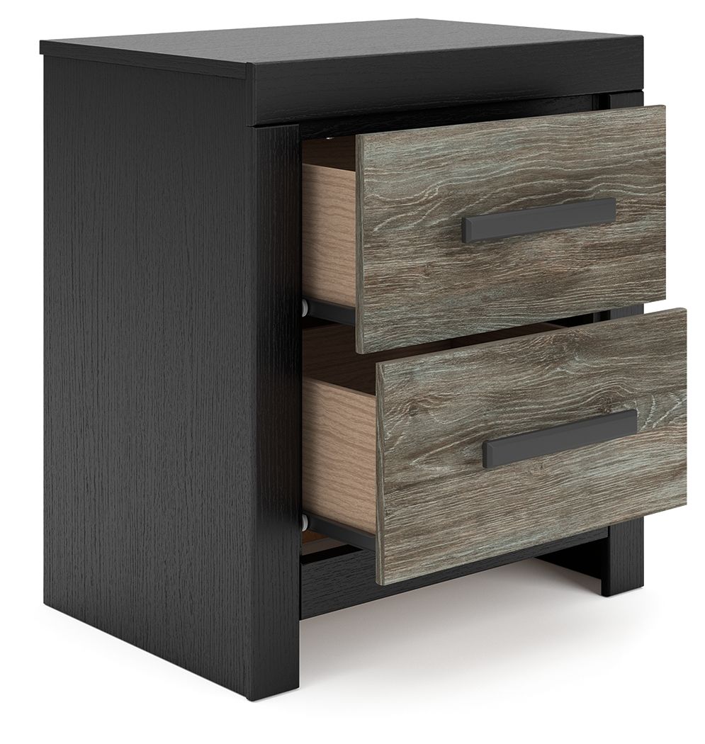 Broachmyn - Two Drawer Night Stand Accent Nightstands by Signature Design by Ashley® - Walls Furniture & Mattress