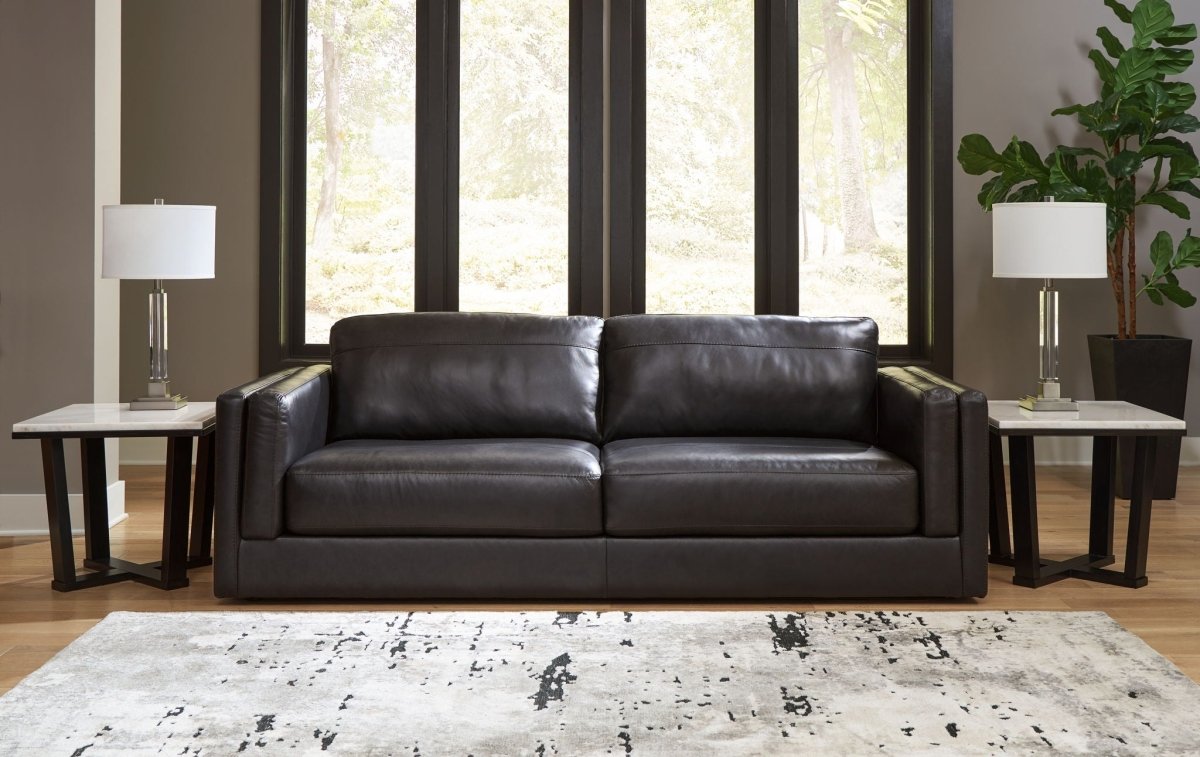 Amiata - Sofa - Onyx Stationary Sofas by Signature Design by Ashley® - Walls Furniture & Mattress