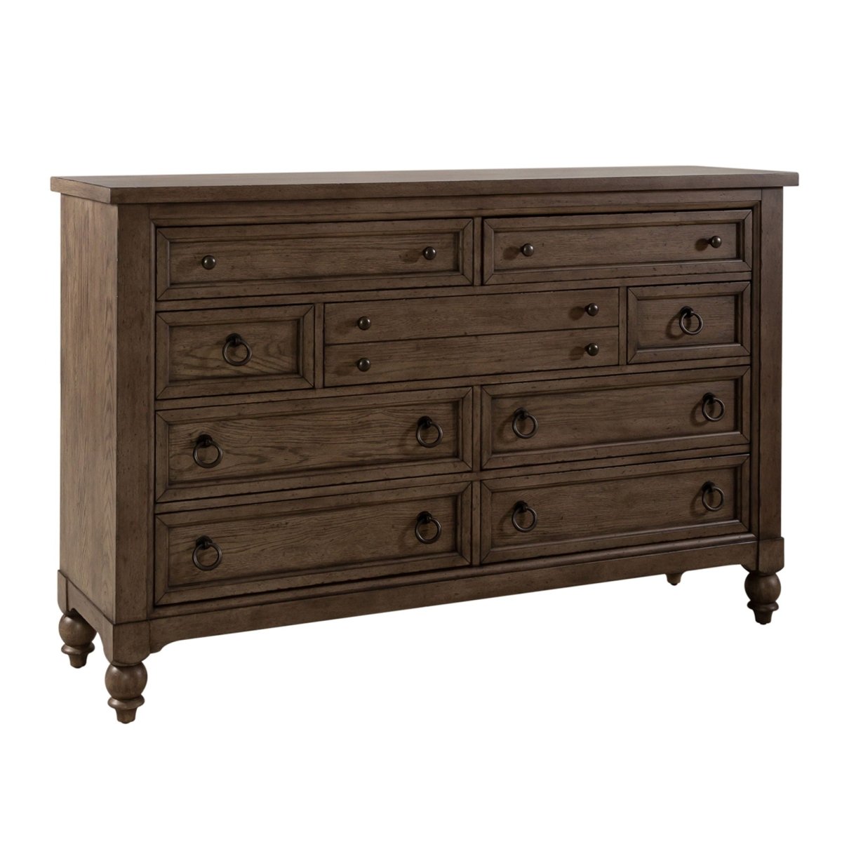 Americana Farmhouse - 9 Drawer Dresser Dressers by Liberty Furniture - Walls Furniture & Mattress