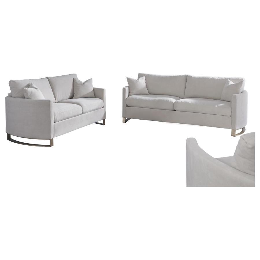 Corliss - Upholstered Arched Arm Sofa Set Stationary Sofas & Loveseats by CoasterElevations - Walls Furniture & Mattress
