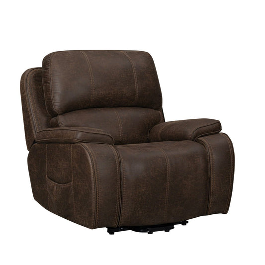 Brookings - Power Lift Recliner With Heat & Massage - Brown Lift Chairs by New Classic - Walls Furniture & Mattress