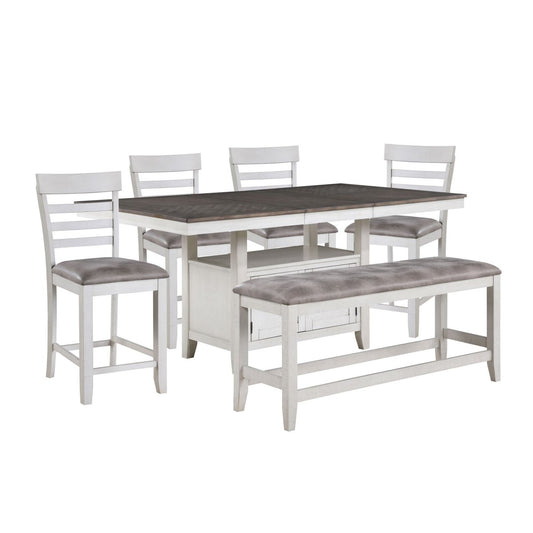 Richland - Counter Table Set 5 Piece Dining Room Sets by New Classic - Walls Furniture & Mattress