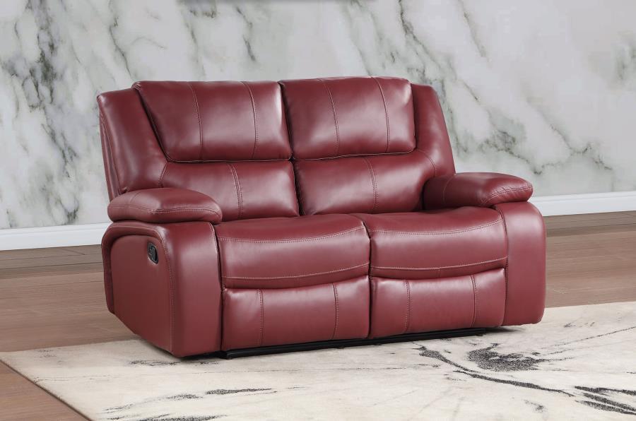 Camila - Upholstered Motion Reclining Loveseat Reclining Loveseats by Coaster Fine Furniture - Walls Furniture & Mattress
