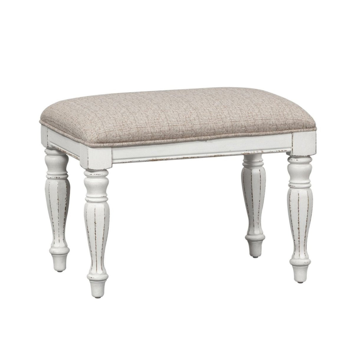 Magnolia Manor - Accent Bench - White Accent Benches by Liberty Furniture - Walls Furniture & Mattress