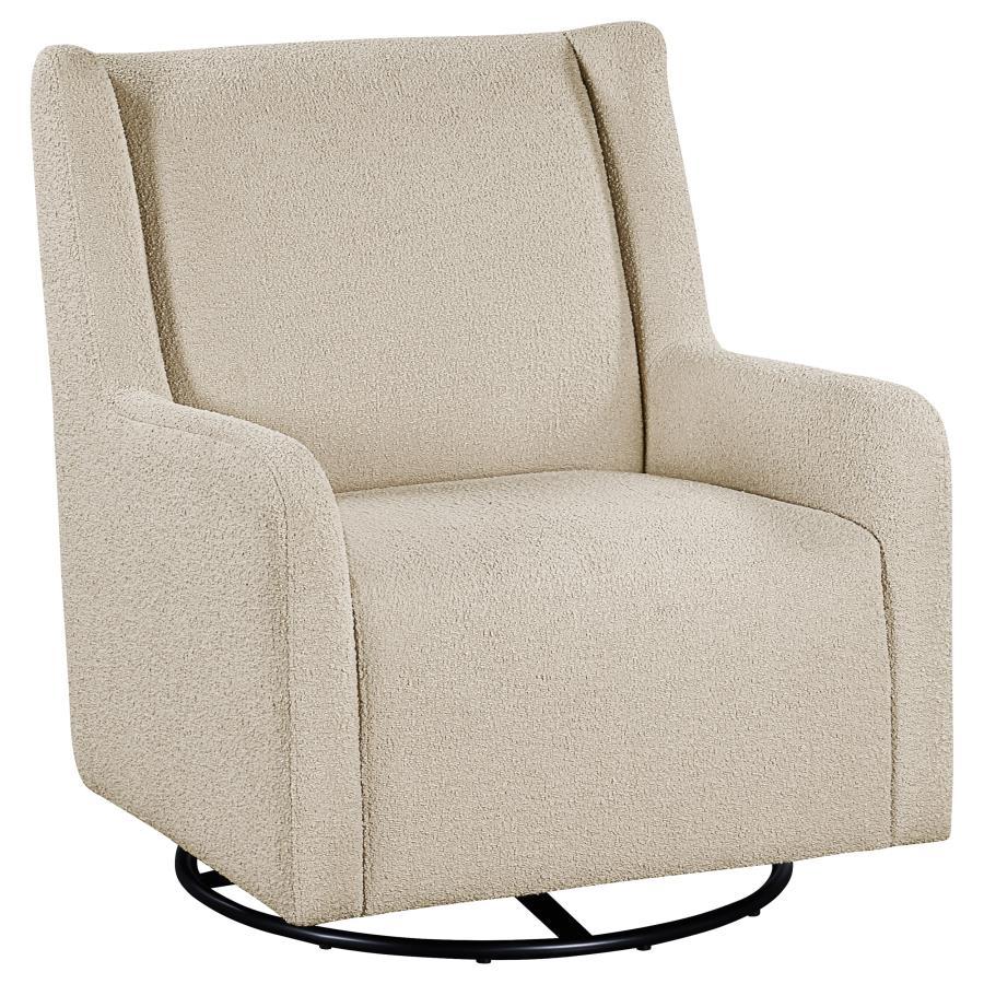 Serra - Boucle Upholstered Swivel Glider Recliner Swivel Glider Chairs by Coaster Fine Furniture - Walls Furniture & Mattress