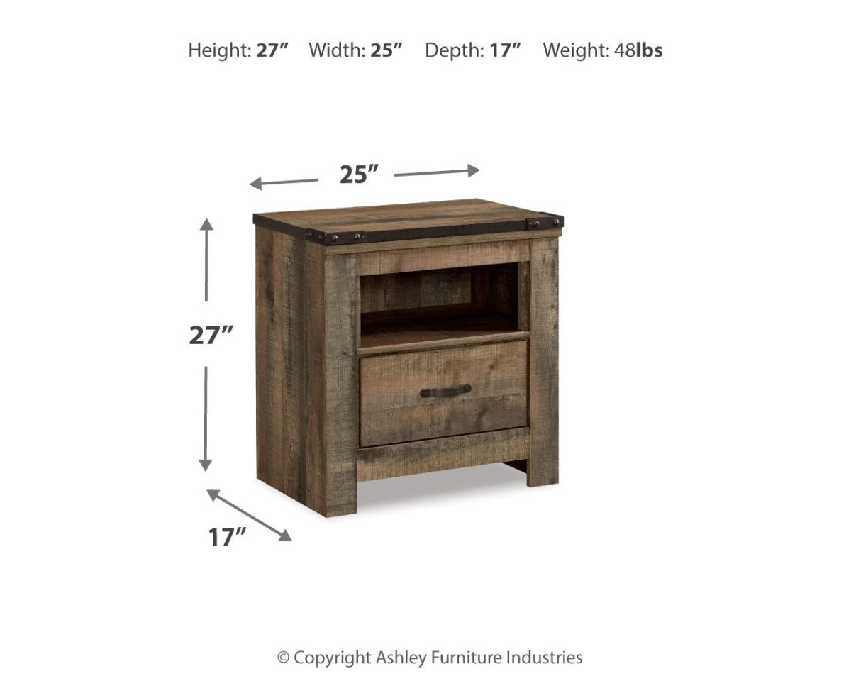 Trinell - Night Stand Accent Nightstands by Signature Design by Ashley® - Walls Furniture & Mattress