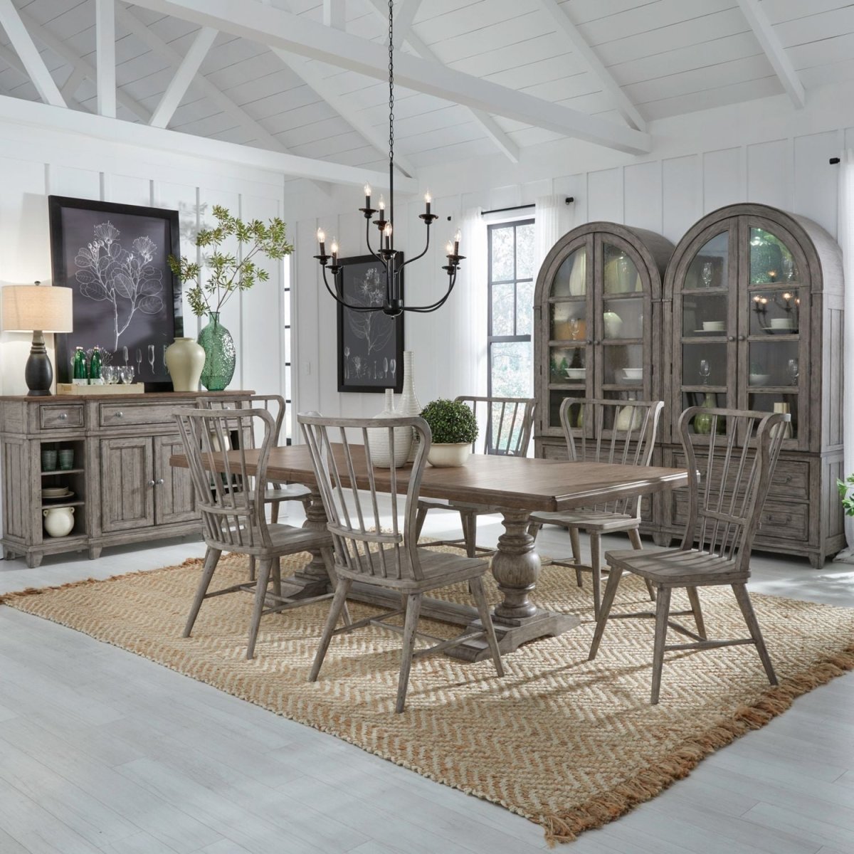 River Place - Trestle Table Set 5 Piece Dining Room Sets by Liberty Furniture - Walls Furniture & Mattress