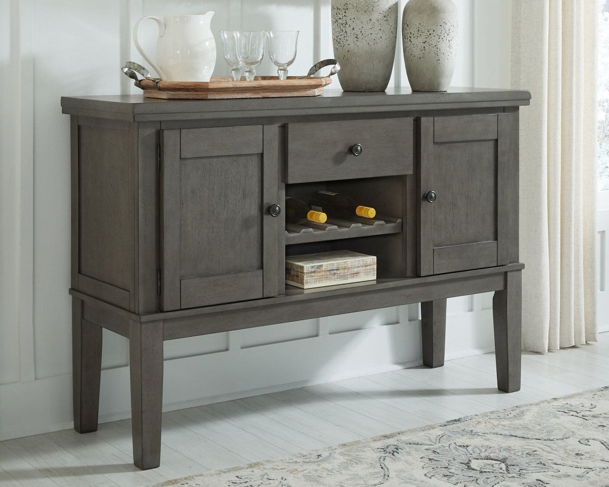 Hallanden - Dining Room Server - Gray Servers by Signature Design by Ashley® - Walls Furniture & Mattress