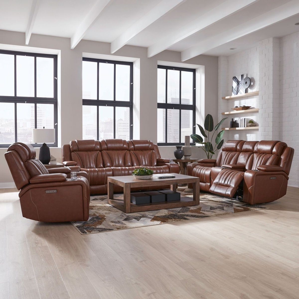 Caswell - Sofa Set Reclining Sofas & Loveseats by Liberty Furniture - Walls Furniture & Mattress