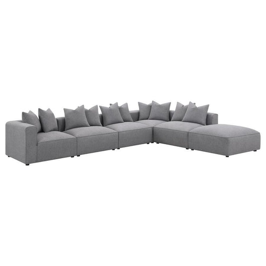 Jennifer - Upholstered Modular Sectional Stationary Sectionals by CoasterElevations - Walls Furniture & Mattress