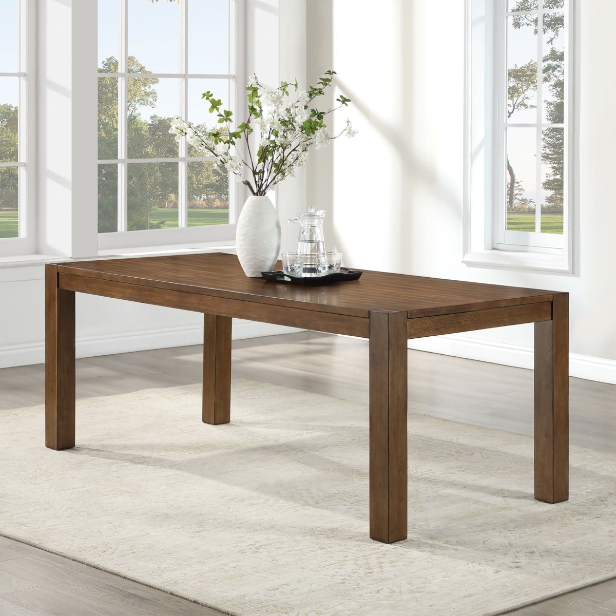 Phoenix - 78" Dining Table - Chestnut Dining Tables by New Classic - Walls Furniture & Mattress