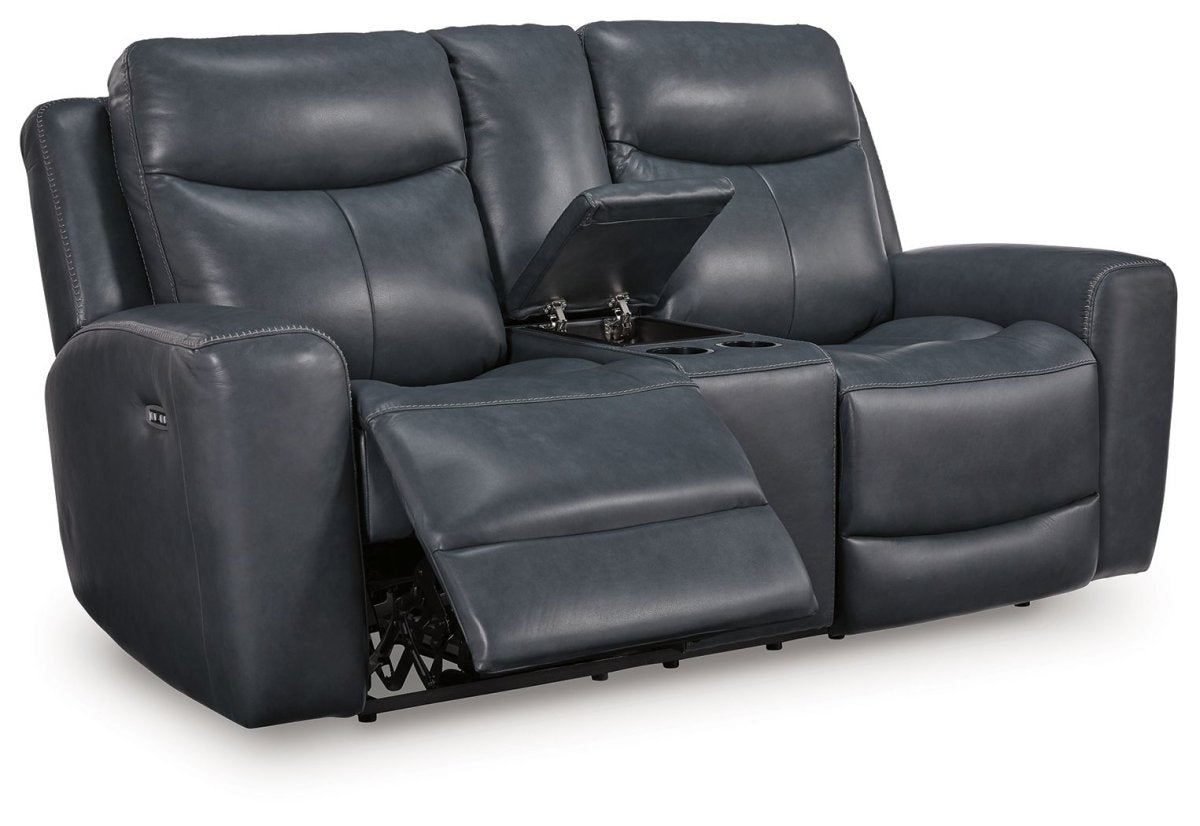 Next Move - Power Reclining Loveseat With Console / Adjustable Headrest Reclining Loveseats by Signature Design by Ashley® - Walls Furniture & Mattress