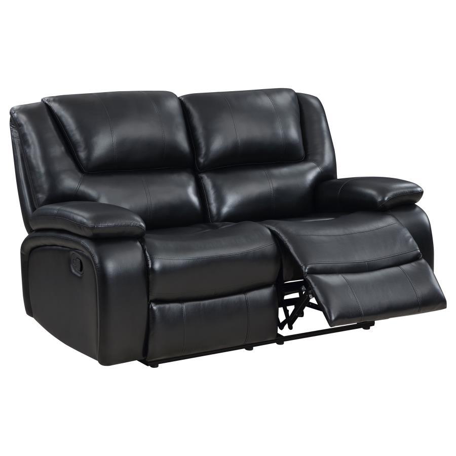 Camila - Upholstered Motion Reclining Loveseat Reclining Loveseats by Coaster Fine Furniture - Walls Furniture & Mattress