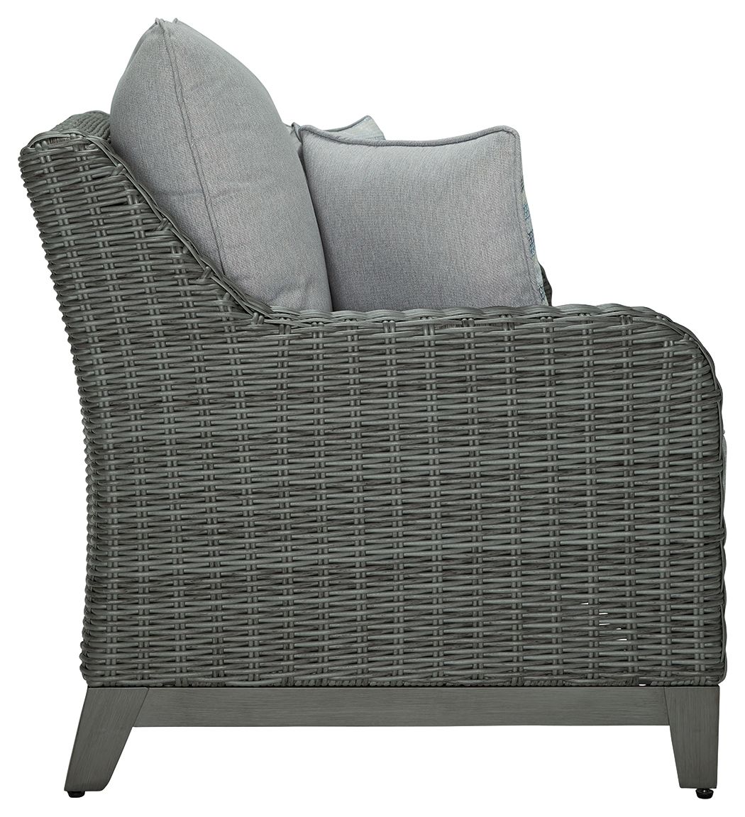 Elite Park - Loveseat w/Cushion - Gray Loveseats by Signature Design by Ashley® - Walls Furniture & Mattress