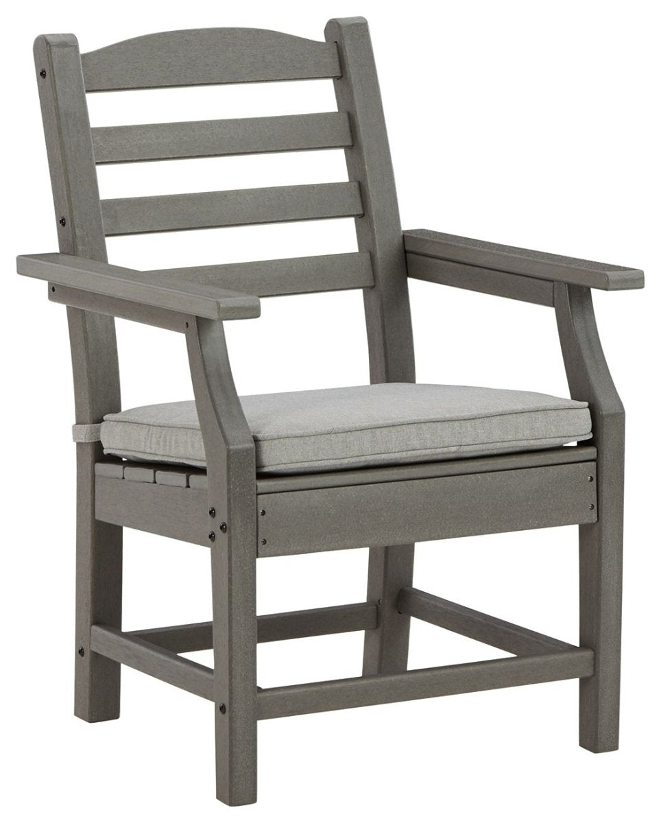 Visola - Arm Chair With Cushion (Set of 2) - Gray Chair Sets by Signature Design by Ashley® - Walls Furniture & Mattress