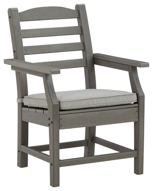 Visola - Arm Chair With Cushion (Set of 2) - Gray Chair Sets by Signature Design by Ashley® - Walls Furniture & Mattress