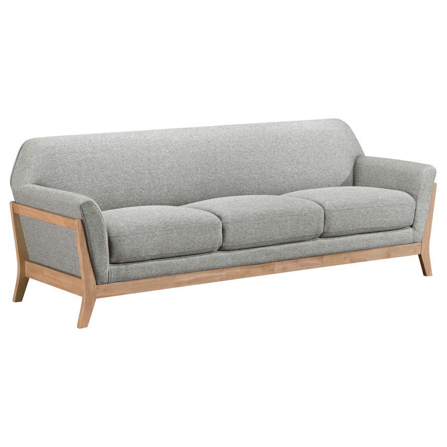 Vaughn - Fabric Upholstered Flared Arm Sofa Set Stationary Sofas & Loveseats by Coaster Fine Furniture - Walls Furniture & Mattress