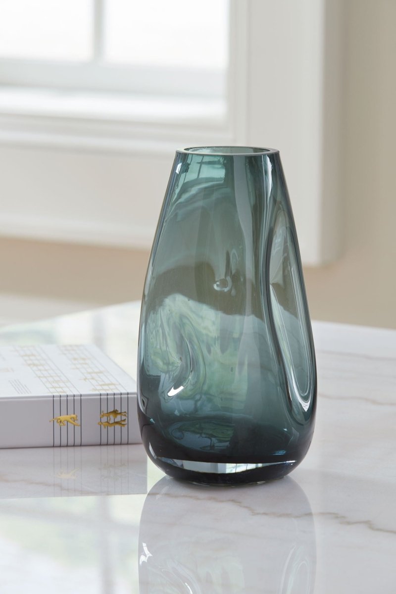 Beamund - Vase - 9" Vases & Jars by Signature Design by Ashley® - Walls Furniture & Mattress