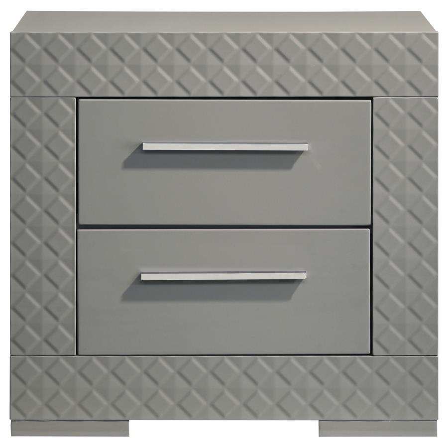 Ives - 2 - Drawer Nightstand Bedside Table Accent Nightstands by Coaster Fine Furniture - Walls Furniture & Mattress