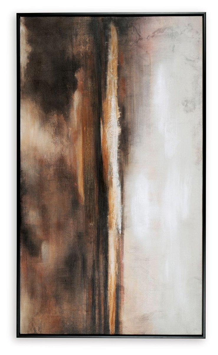 Drewland - Wall Art - Black / Brown / Orange Framed Prints by Signature Design by Ashley® - Walls Furniture & Mattress