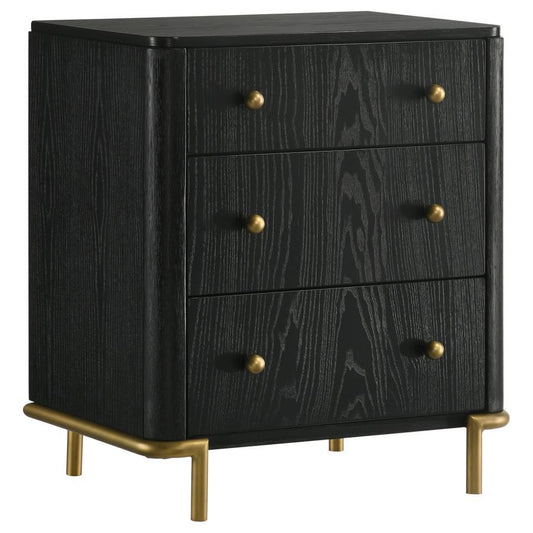 Arini - 3 - Drawer Nightstand Nightstands w/ Charging Stations by CoasterElevations - Walls Furniture & Mattress