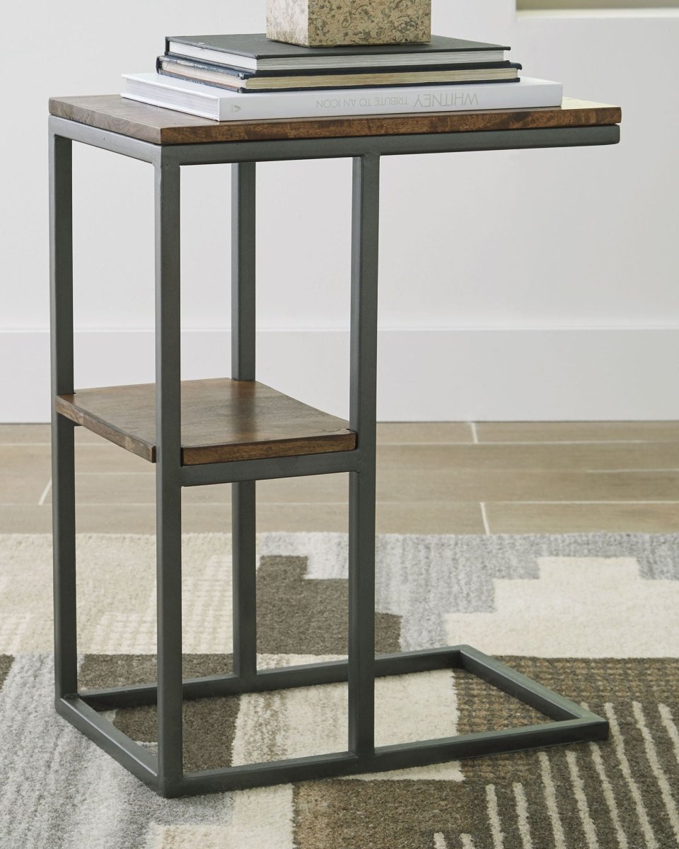 Forestmin - Accent Table - Natural / Black Accent Tables by Signature Design by Ashley® - Walls Furniture & Mattress