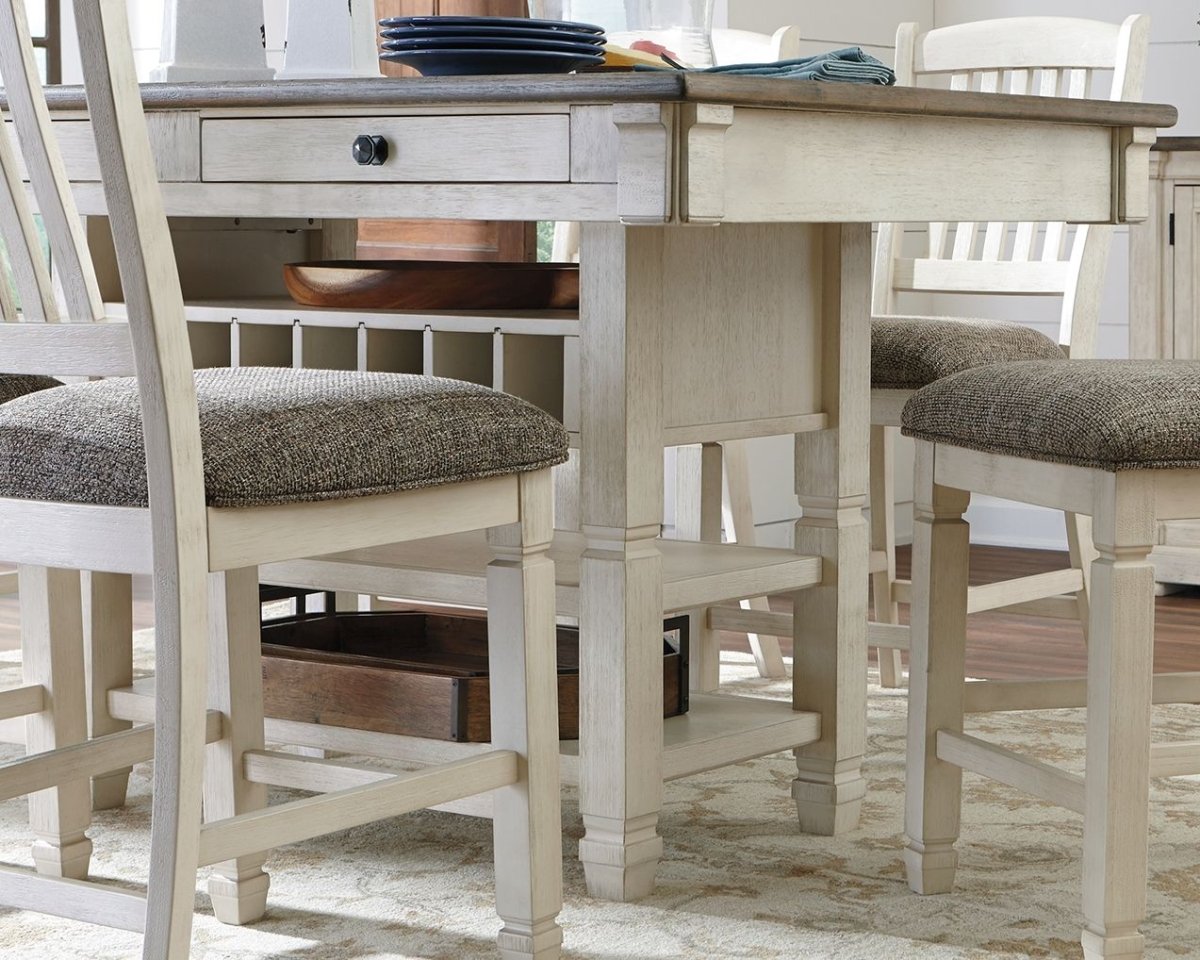 Bolanburg - Rectangular Dining Room Counter Table - Beige Counter Tables by Signature Design by Ashley® - Walls Furniture & Mattress