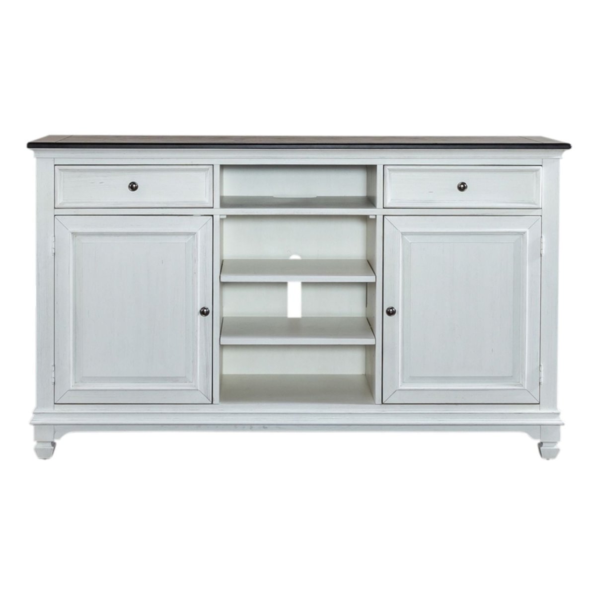 Allyson Park - 68" Highboy TV Console - White TV Stands by Liberty Furniture - Walls Furniture & Mattress