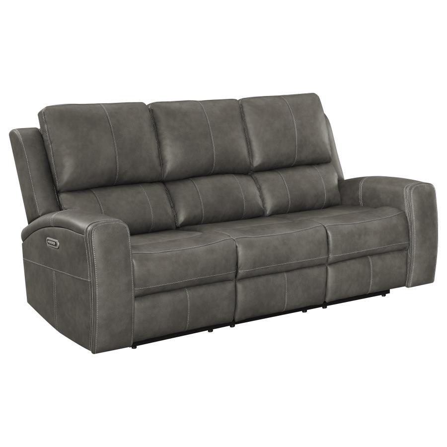 Brickston - Triple Power Reclining Sofa Reclining Sofas by Coaster Fine Furniture - Walls Furniture & Mattress