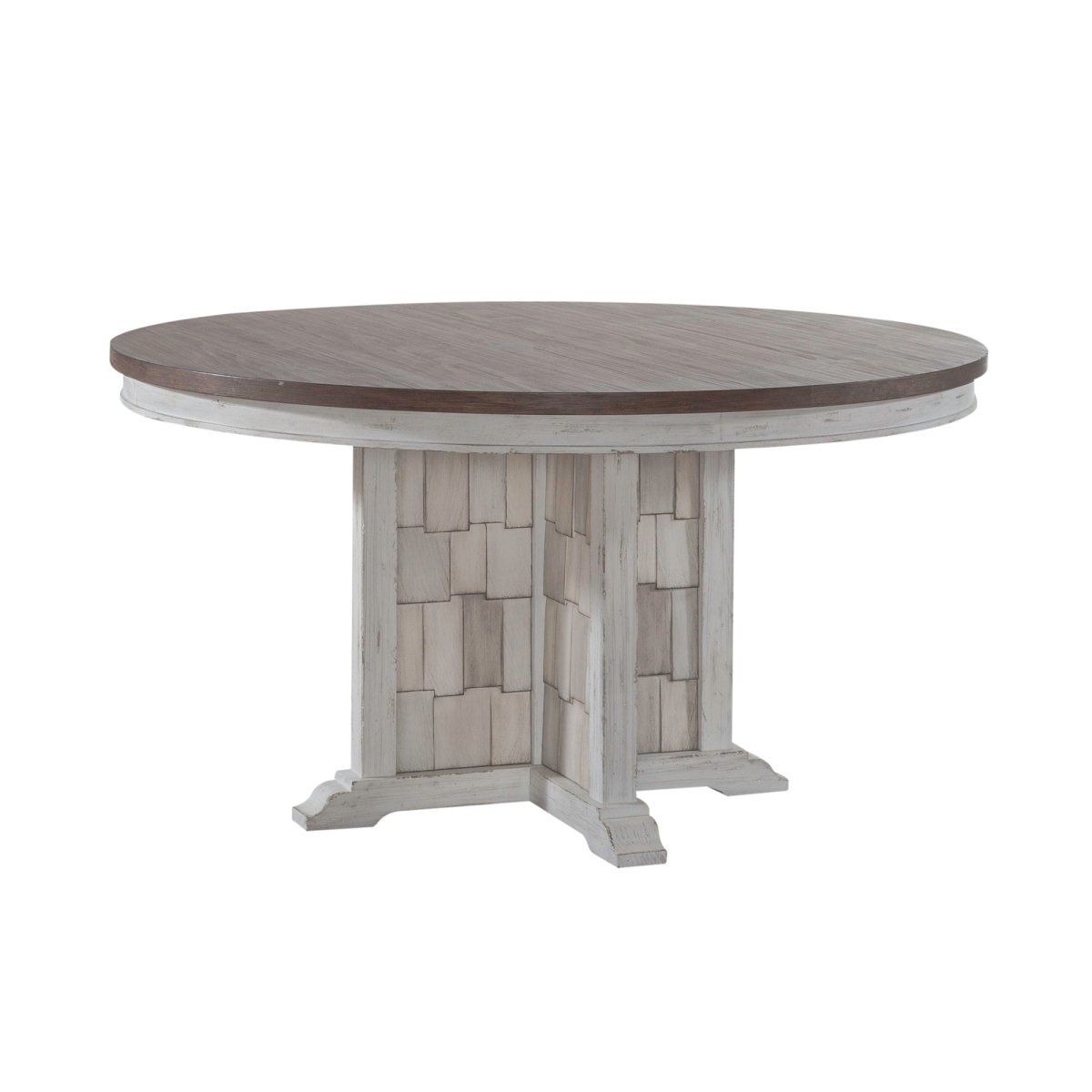 River Place - Pedestal Table - White Dining Tables by Liberty Furniture - Walls Furniture & Mattress