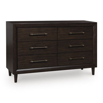 Mallenette - Dresser - Merlot Dressers by Benchcraft® - Walls Furniture & Mattress