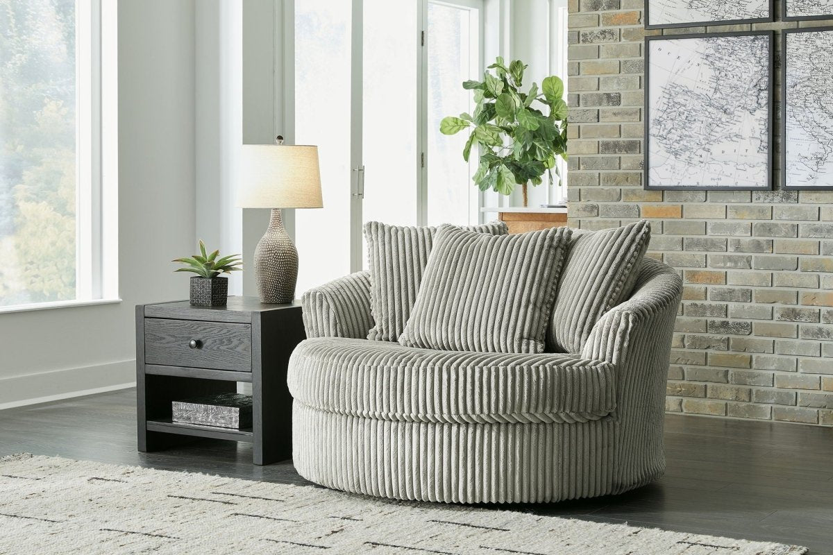 Lindyn - Oversized Swivel Accent Chair Swivel Chairs by Signature Design by Ashley® - Walls Furniture & Mattress
