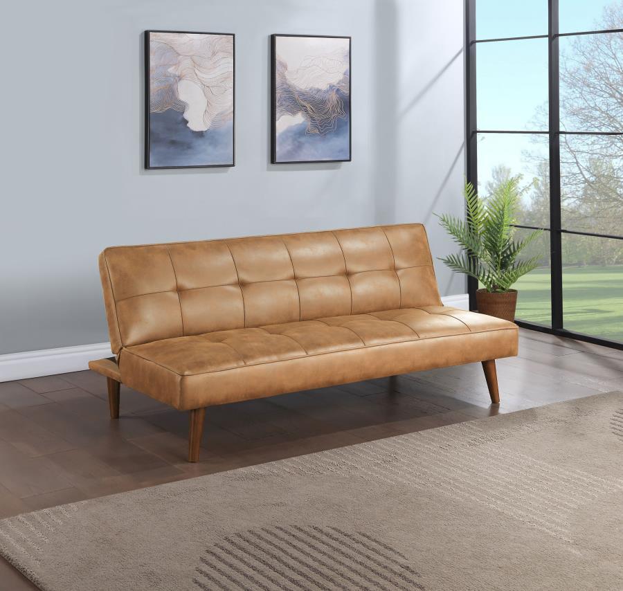 Jenson - Upholstered Tufted Convertible Sofa Bed Futon Sofas by Coaster Fine Furniture - Walls Furniture & Mattress