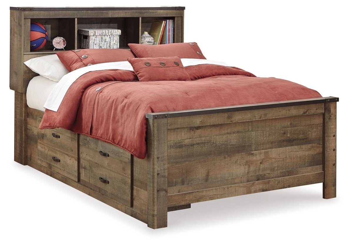 Trinell - Bookcase Storage Bed Storage Beds by Signature Design by Ashley® - Walls Furniture & Mattress