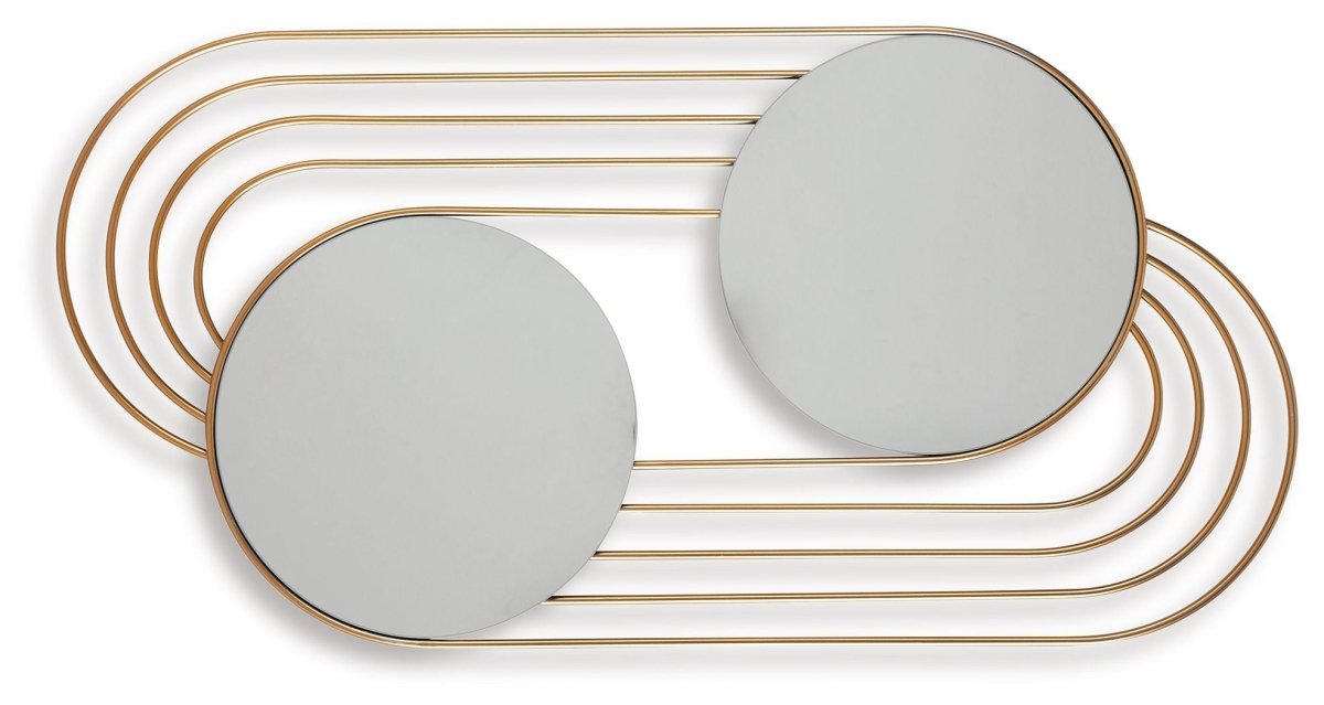 Warrenley - Accent Mirror - Gold Finish Accent Mirrors by Signature Design by Ashley® - Walls Furniture & Mattress