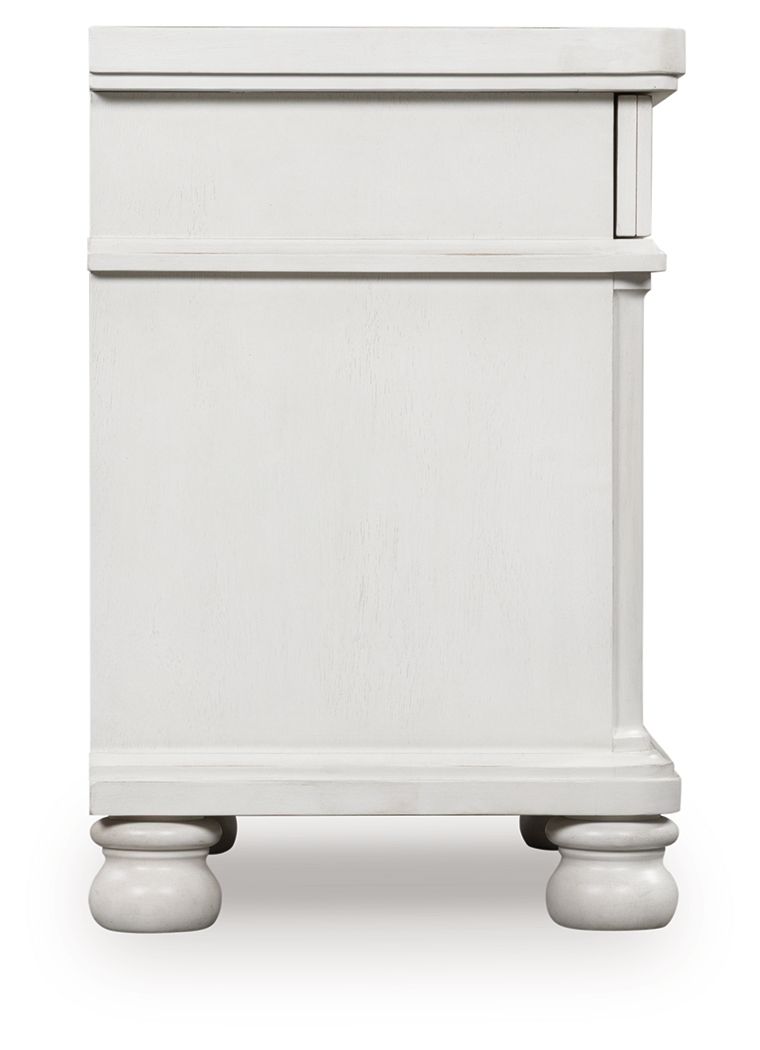 Rowlenstown - Three Drawer Night Stand Nightstands w/ Charging Stations by Signature Design by Ashley® - Walls Furniture & Mattress