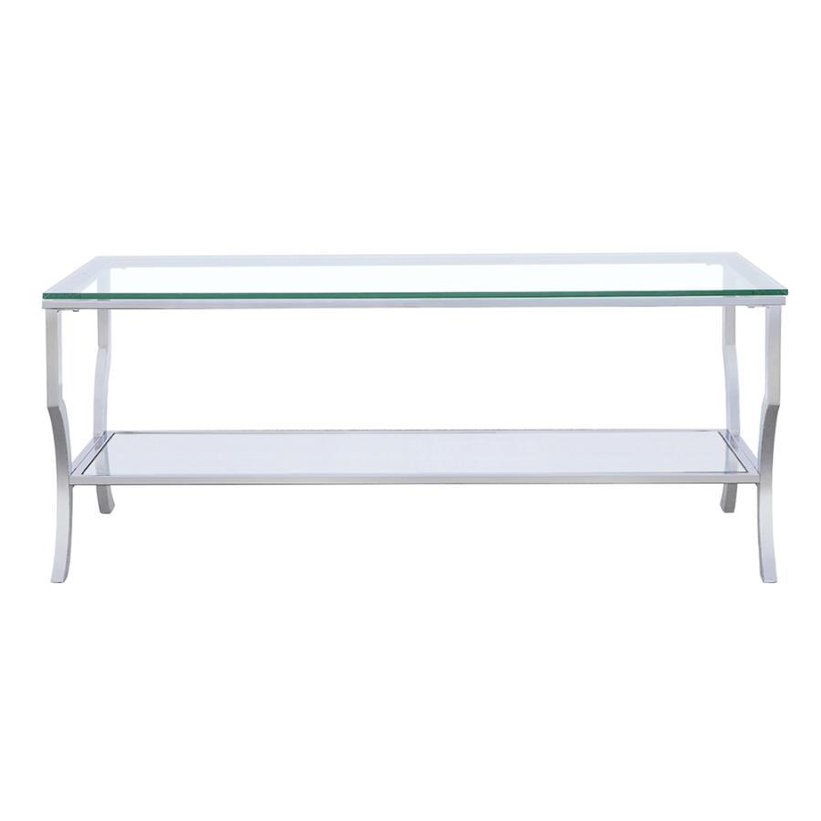 Saide - Rectangular Glass Top Table End Tables by CoasterEssence - Walls Furniture & Mattress
