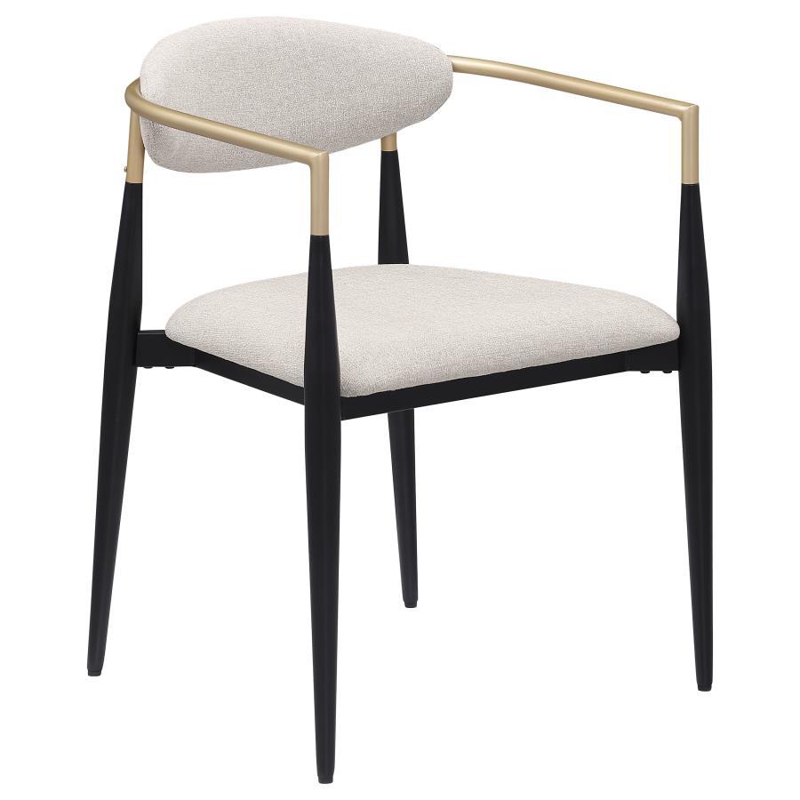Alexis - Fabric Upholstered Dining Arm Chair (Set of 2) Chair Sets by Coaster Fine Furniture - Walls Furniture & Mattress