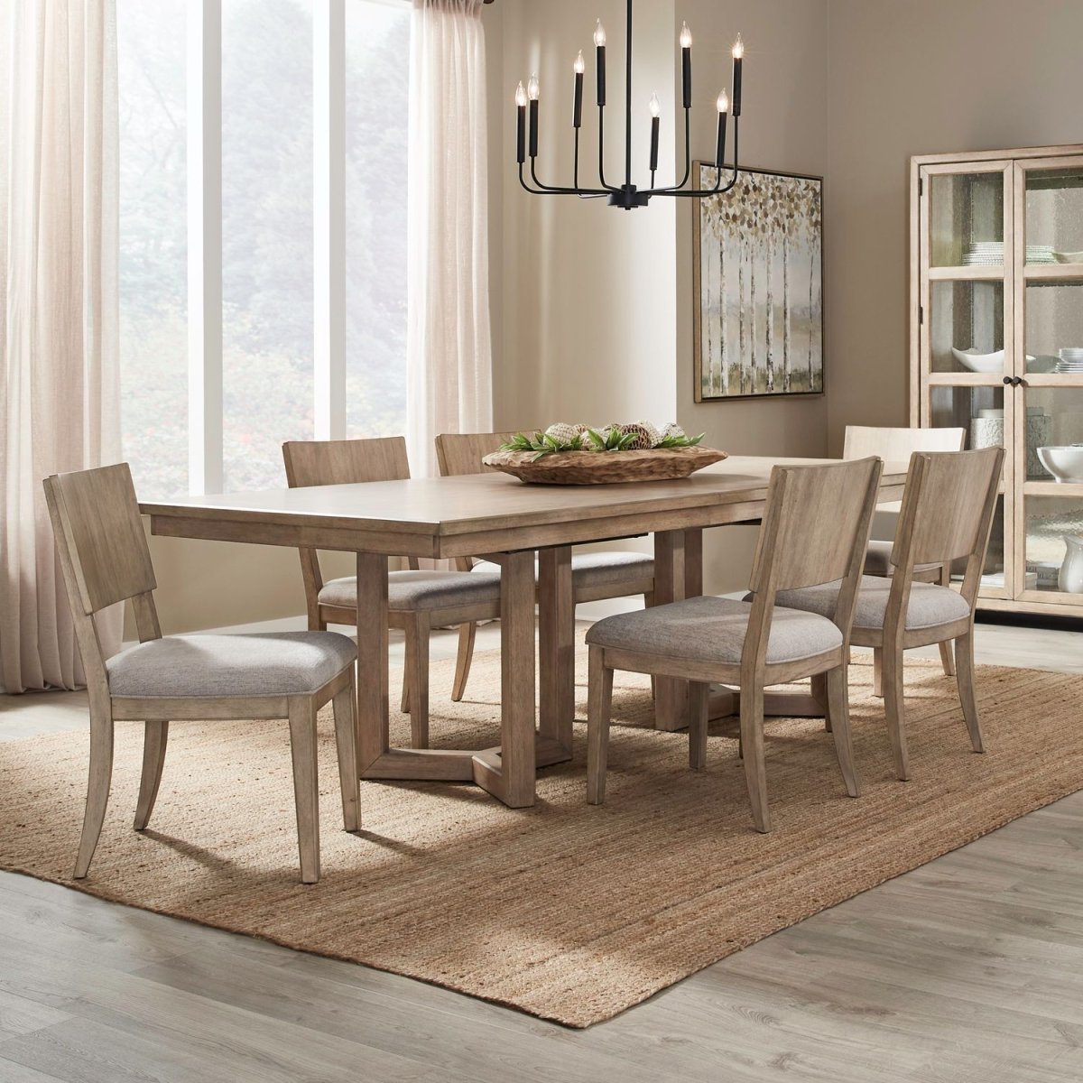 Proximity Place - Double Pedestal Table Set 5 Piece Dining Room Sets by Liberty Furniture - Walls Furniture & Mattress