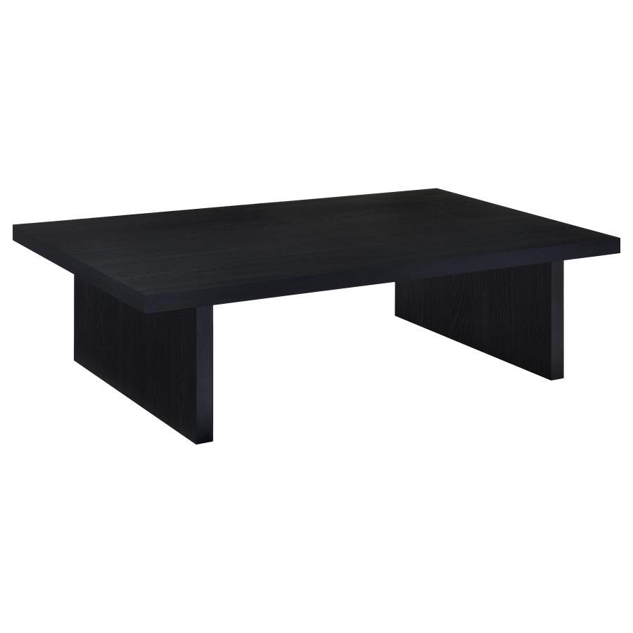 Max - Rectangular Engineered Laminate Coffee Table - Black Coffee Tables by Coaster Fine Furniture - Walls Furniture & Mattress