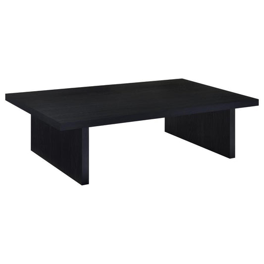 Max - Rectangular Engineered Laminate Coffee Table - Black Coffee Tables by Coaster Fine Furniture - Walls Furniture & Mattress