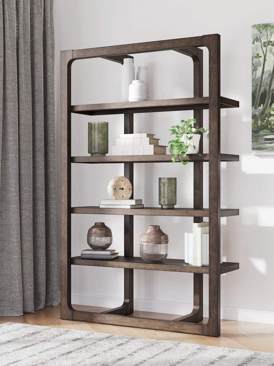Breckington - Bookcase - Dark Brown Standard Bookcases by Signature Design by Ashley® - Walls Furniture & Mattress