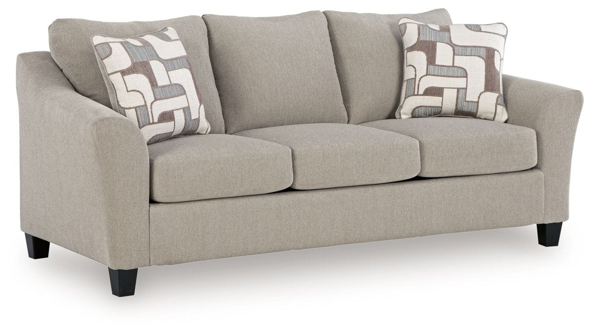 Willarae - 2 Pc. - Sofa, Loveseat - Taupe Stationary Sofas & Loveseats by Benchcraft® - Walls Furniture & Mattress